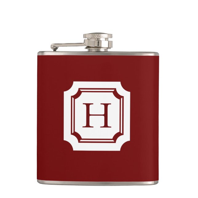 CHIC FLASK_18 RED MED KLASSISK MONOGRAM FICKPLUNTA (Framsidan)