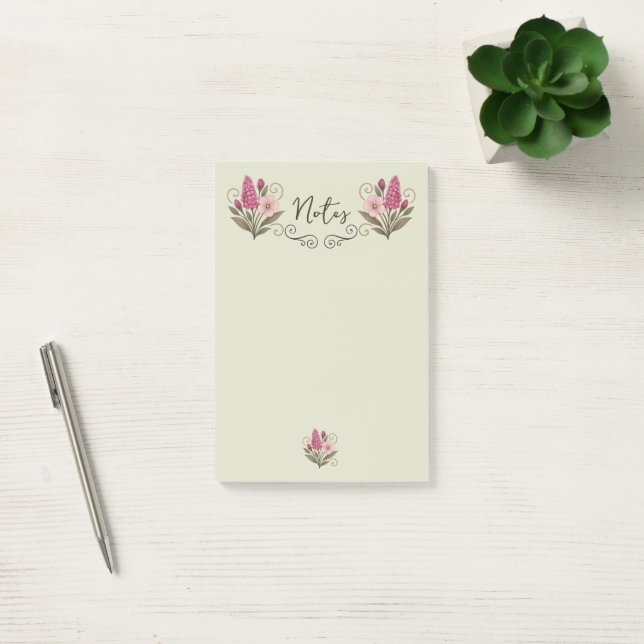 Chic Floral Post-it Notes for everyday use Block (Kontor)