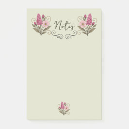 Chic Floral Post-it Notes for everyday use Block
