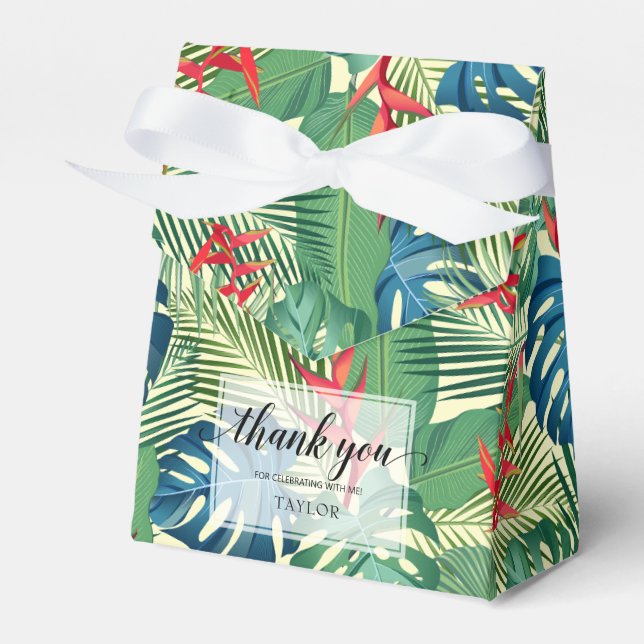 Chic Flowers Handflatan Monstera Presentaskar (Framsidan Sidan)