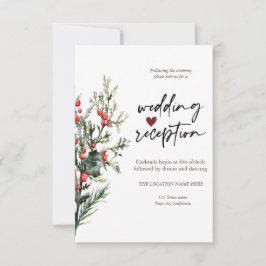 Chic Flowers Ocean Mottagning Inbjudningar