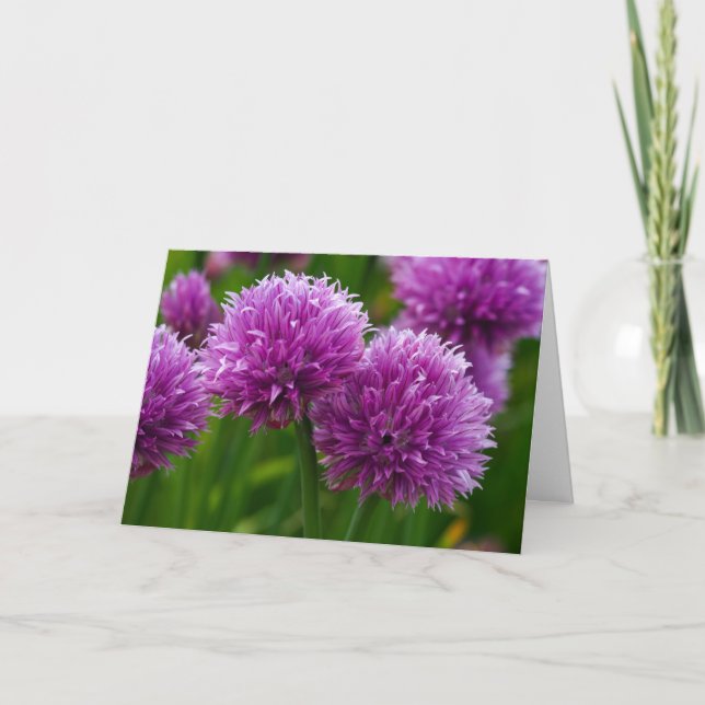 Chic Flowers - tackkort Kort (Framsida)