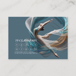 Chic Flygande Luft Yoga Instruktörsklass Pass Lojalitetskort