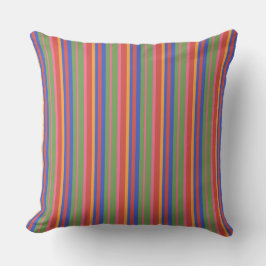 Chic Folk Art Collection Stripe Pillow eller Cushi Kudde