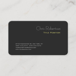 Chic för attraktiv Grått-Gult Vass Modern Visitkort