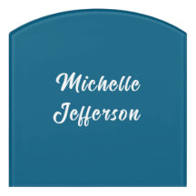 Chic för blå och vit kalligrafi - Elegant Modern