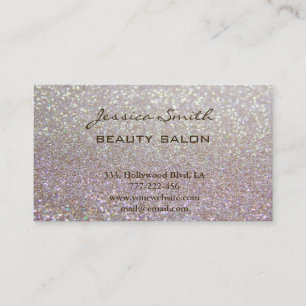 Chic för elegant av avtalad tid, faux glitter tidsbeställning kort