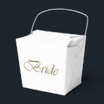 Chic för elegant av kalligrafi för kort vit & guld presentaskar<br><div class="desc">Översiktsruta för elegant av skript i guld och chic i skript.</div>