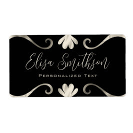 Chic för Elegant av klass Luxury Feminine Black &  Fraktsedel