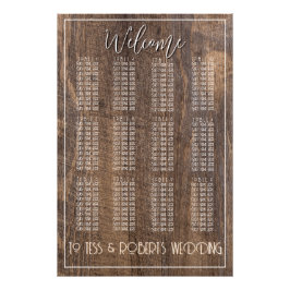 Chic för Elegant av Rustic Farmhouse Boho Woodgrai Fototryck