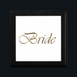 Chic för elegant av skript i guld minnesask<br><div class="desc">Presentbox för elegant av skript i guld</div>