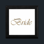 Chic för elegant av skript i guld minnesask<br><div class="desc">Presentbox för elegant av skript i guld</div>