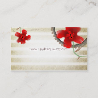 Chic för Elegant Blommar Visitkort