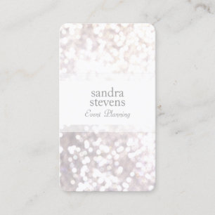 Chic för Eleganten Glitter Bokeh Visitkort