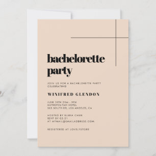 Chic för enkel elegant-bachelorette-fest