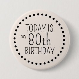 Chic för enkel Roligt Redigerbar födelsedagsppolka Knapp