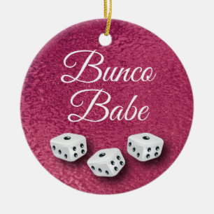 Chic för Fauxrosametall och elegant Bunco tärnin Julgransprydnad Keramik