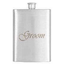 Chic för Groom, guld-skript, elegant