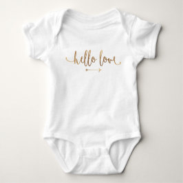 Chic för guld- pil för BABYDRÄKT ONSIE | Boho Tee Shirt