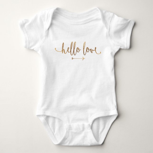 Chic för guld- pil för BABYDRÄKT ONSIE | Boho Tee Shirt (Framsida)