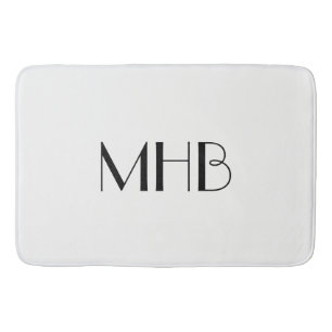CHIC FÖR HELTÄCKANDESVART FÖR BAD MAT_WHITE BADRUMSMATTA
