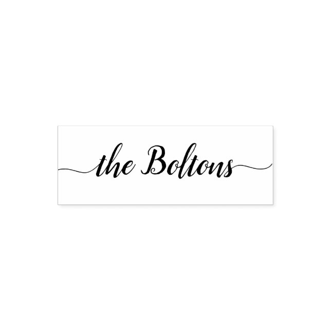 Chic för  i familjen Namn Personlig Calligraphy Mo Självfärgande Stämpel (Design)