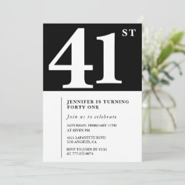 Chic för inbjudan till kvinnlig Elegant på 41:a fö