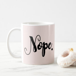 Chic för lustig handskriven texttypografi kaffemugg