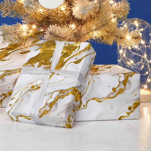 Chic för marmorerad mobil Elegant Presentpapper (Helgdagar)