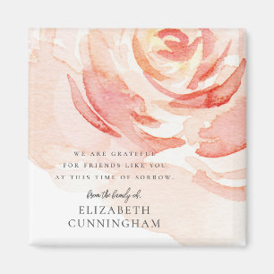 Chic för minnesfärgen Ro Flower Elegant Magnet
