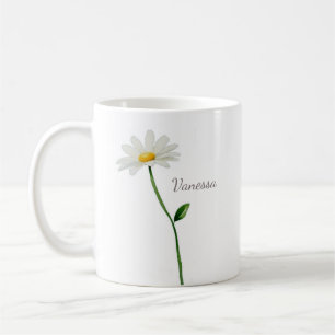 chic för personlig av anpassningsbar daisy kaffemugg