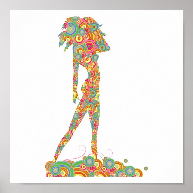 chic för retrocirklar poster (Framsidan)