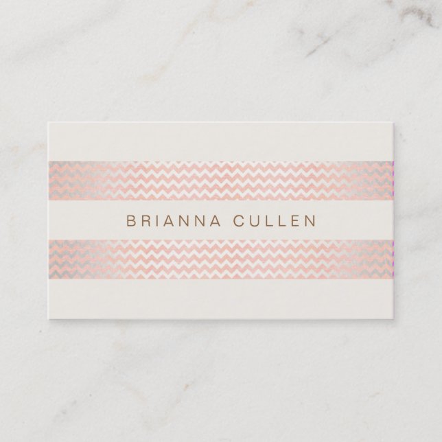 Chic för Rosa av Trendig för  av tuvron-Elegant Visitkort (Framsida)