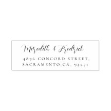 Chic för snyggt Bröllop Returadress 