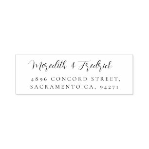 Chic för snyggt Bröllop Returadress  Självfärgande Stämpel