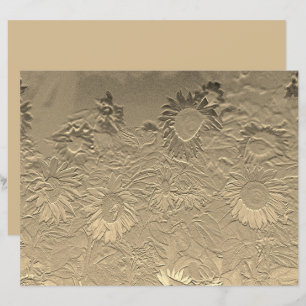 Chic för solrossolens Blommigt, Guld