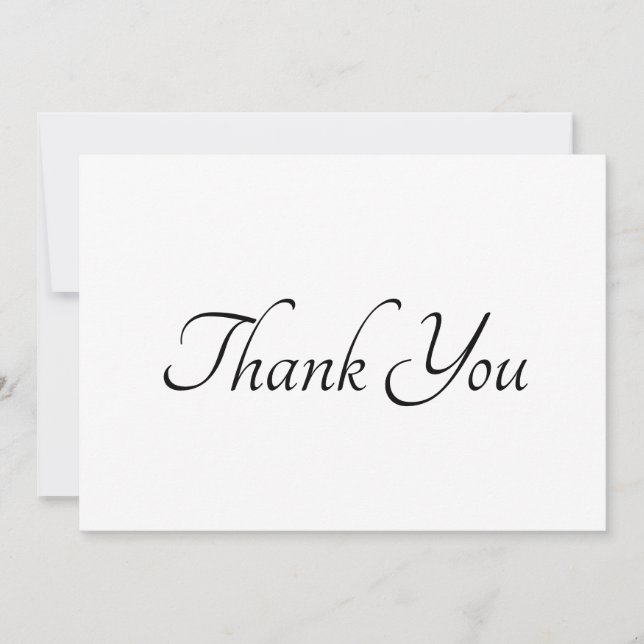 chic för svartvit elegant av skript i tack (Framsida)