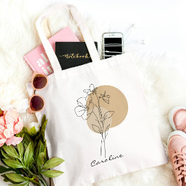Chic för Trendiget Cute Elegant Boho Typography Tygkasse