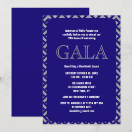 Chic Formal Corporate Gala Boll Party Fundraiser Inbjudningar