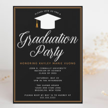 Chic Formell Studentfest för svart Guld-Anpassning