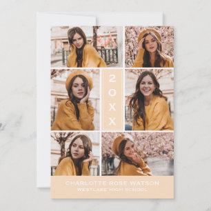 CHIC FOTO COLLAGE STUDENTEN INVITATION INBJUDNINGAR