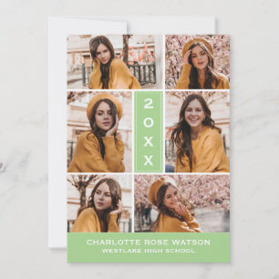CHIC FOTO COLLAGE STUDENTEN INVITATION INBJUDNINGAR
