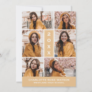 CHIC FOTO COLLAGE STUDENTEN INVITATION INBJUDNINGAR