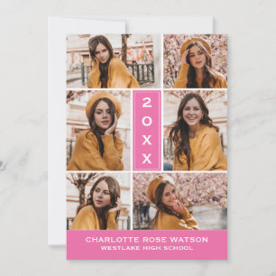 CHIC FOTO COLLAGE STUDENTEN INVITATION INBJUDNINGAR