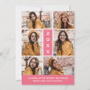 CHIC FOTO COLLAGE STUDENTEN INVITATION INBJUDNINGAR