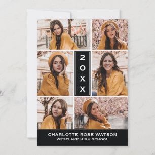 CHIC FOTO COLLAGE STUDENTEN INVITATION INBJUDNINGAR