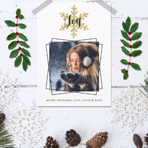 Chic Foto för snurrande softfoto Julkort