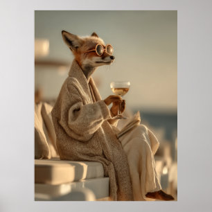 Chic Fox-uppmjukning i Stil Poster
