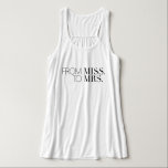 Chic från miss till Mrs. | Översikt Linne Med Racerback<br><div class="desc">Denna subtila brud som skjorta är perfekt för trendig och chic.</div>