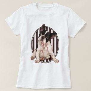 Chic franska bulldogg- och klassikerrandar t shirt